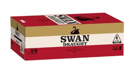 SWAN DRAUGHT CANS 4X6 375ML