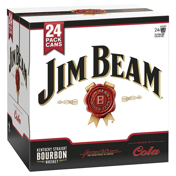 Jim Beam & Cola Cube 4.8% 375ml x 24