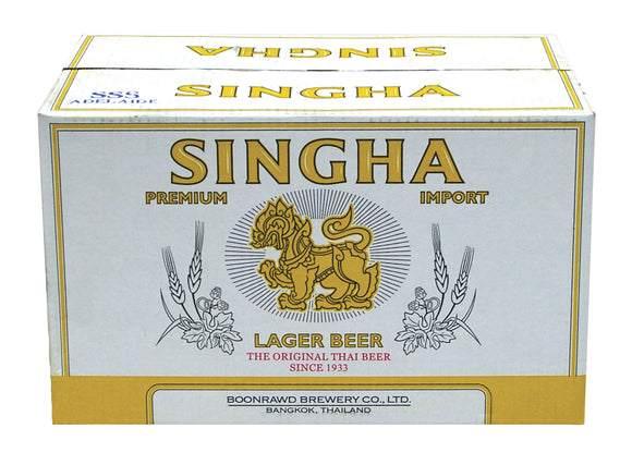 Singha Beer Bottles 330ml x 24