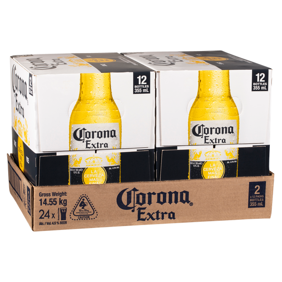 Corona Bottles 355ml 2 x 12pk Ctn