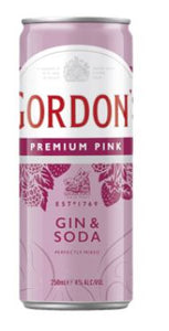 GORDONS PINK & SODA CANS 250ML CTN/24