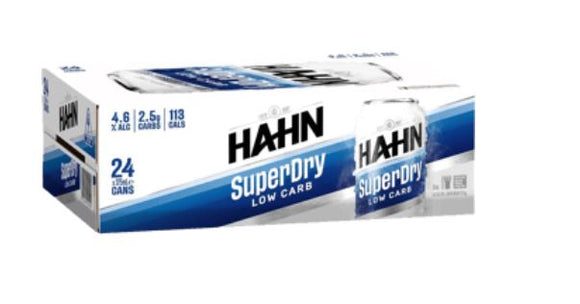 HAHN SUPER DRY CANS 375ML/24