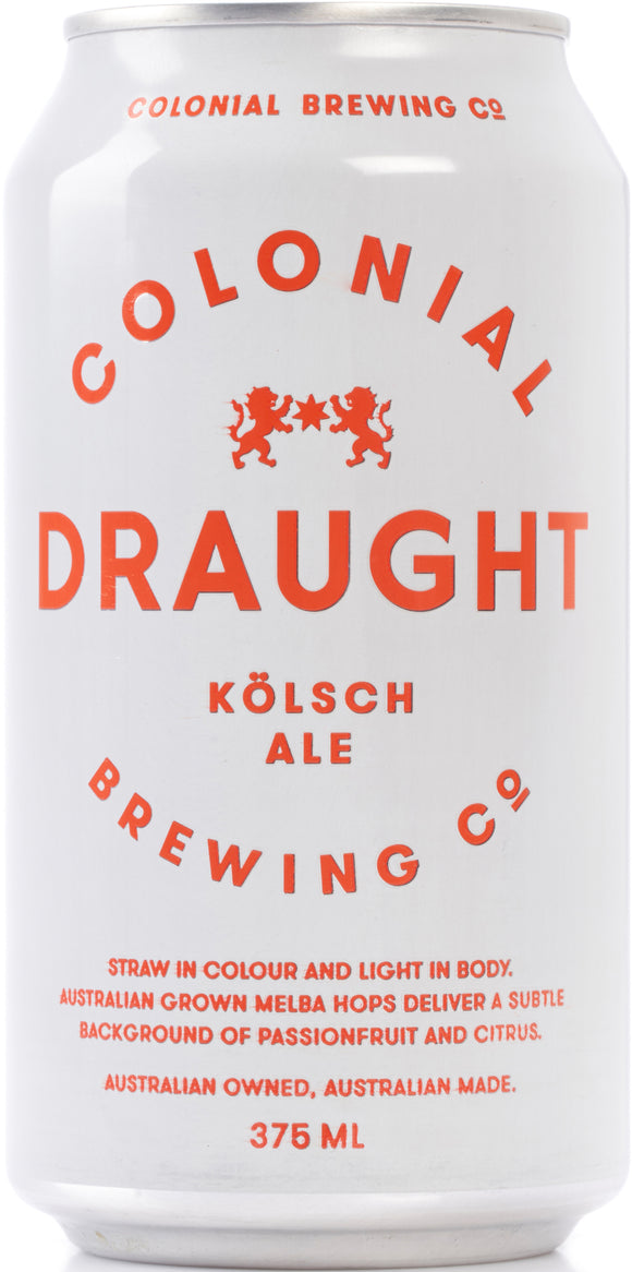 Colonial Draught Ale Can 375ml x 24