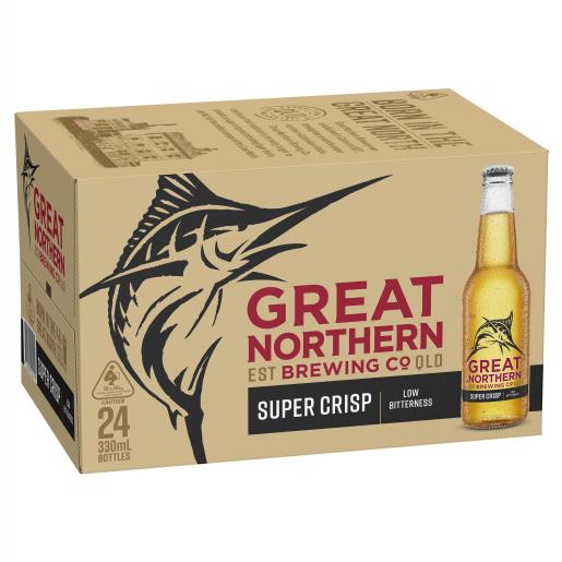Great Northern Super Crisp Bottles 330ml x 24