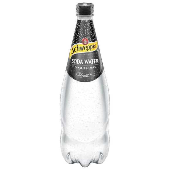 Schweppes Soda Water 1.1L Ctn/12