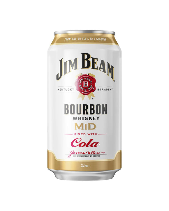 Jim Beam & Cola MID 3.5% Cans 375ml x 24