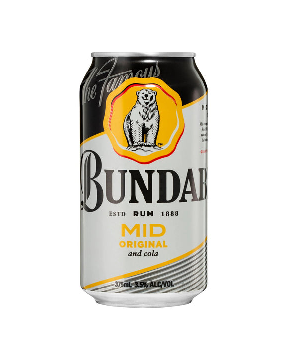Bundy & Cola Mid 3.5% Cans 375ml/24