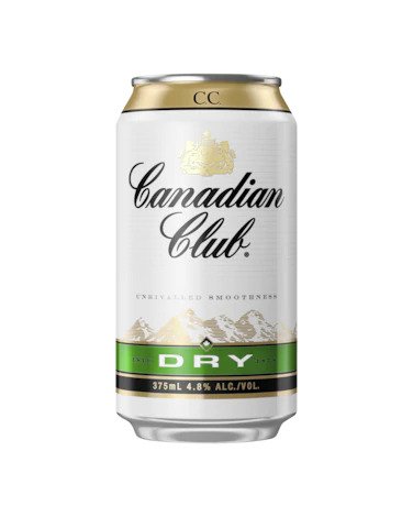 Canadian Club & Dry 4.8% Cans 375ml/24