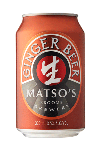 Matso Ginger Beer Cans 330ml x 24