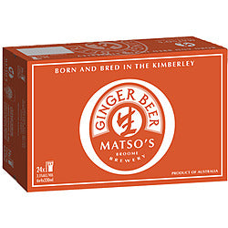 Matso Ginger Beer Bottles 330ml x 24