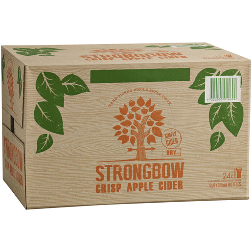 Strongbow Crisp Apple Cider 330ml x 24 Bottles