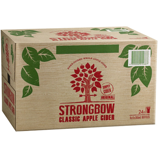 Strongbow Classic Apple Cider 330ml x 24 Bottles