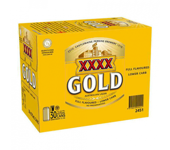XXXX Gold Cans Block 375ml x 30
